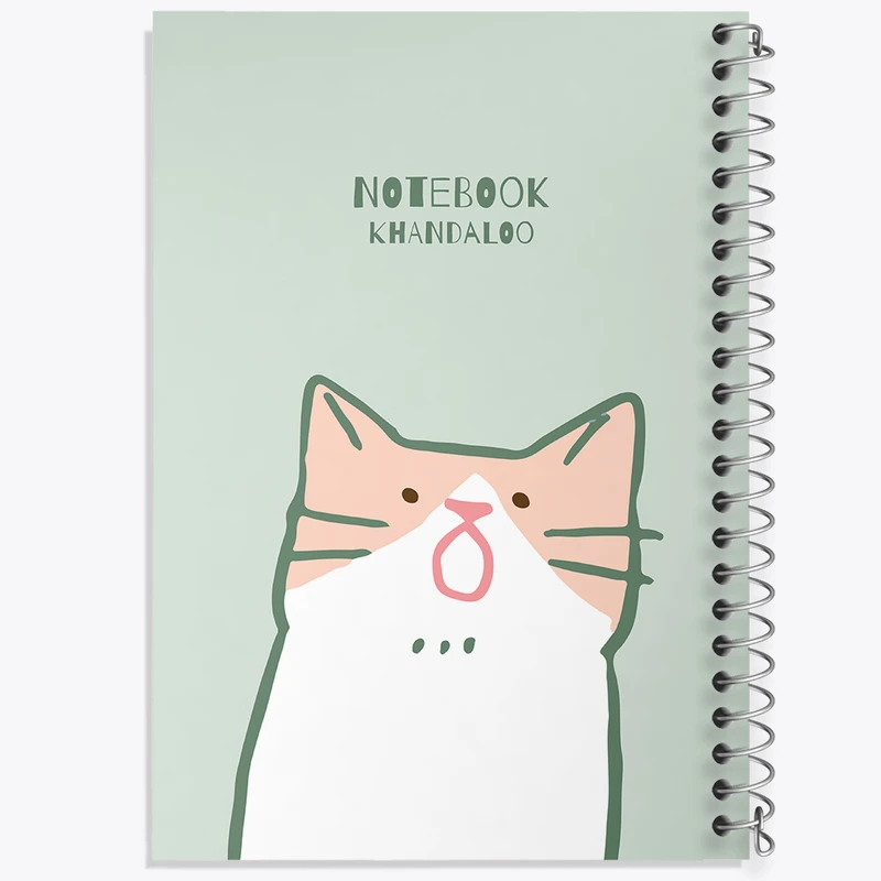 دفتر ژورنال نویسی 50 برگ خندالو مدل نقطه ای طرح گربه (Cat) کد N905