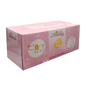 دستمال کاغذی 100 برگ چشمک مدل Pin_k baby Collection