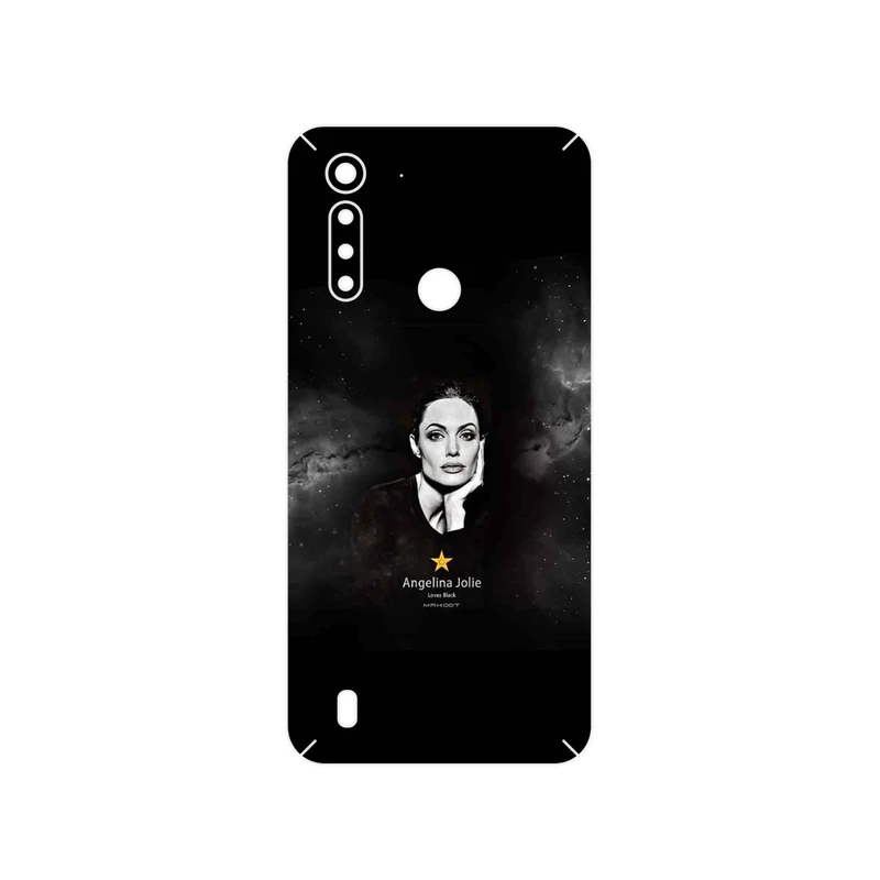 برچسب پوششی ماهوت مدل Angelina Jolie مناسب برای گوشی موبایل موتورولا Moto G8 Power Lite