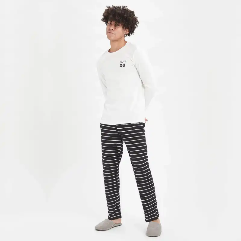 ست تی شرت و شلوار مردانه دفکتو مدل 9372WT32