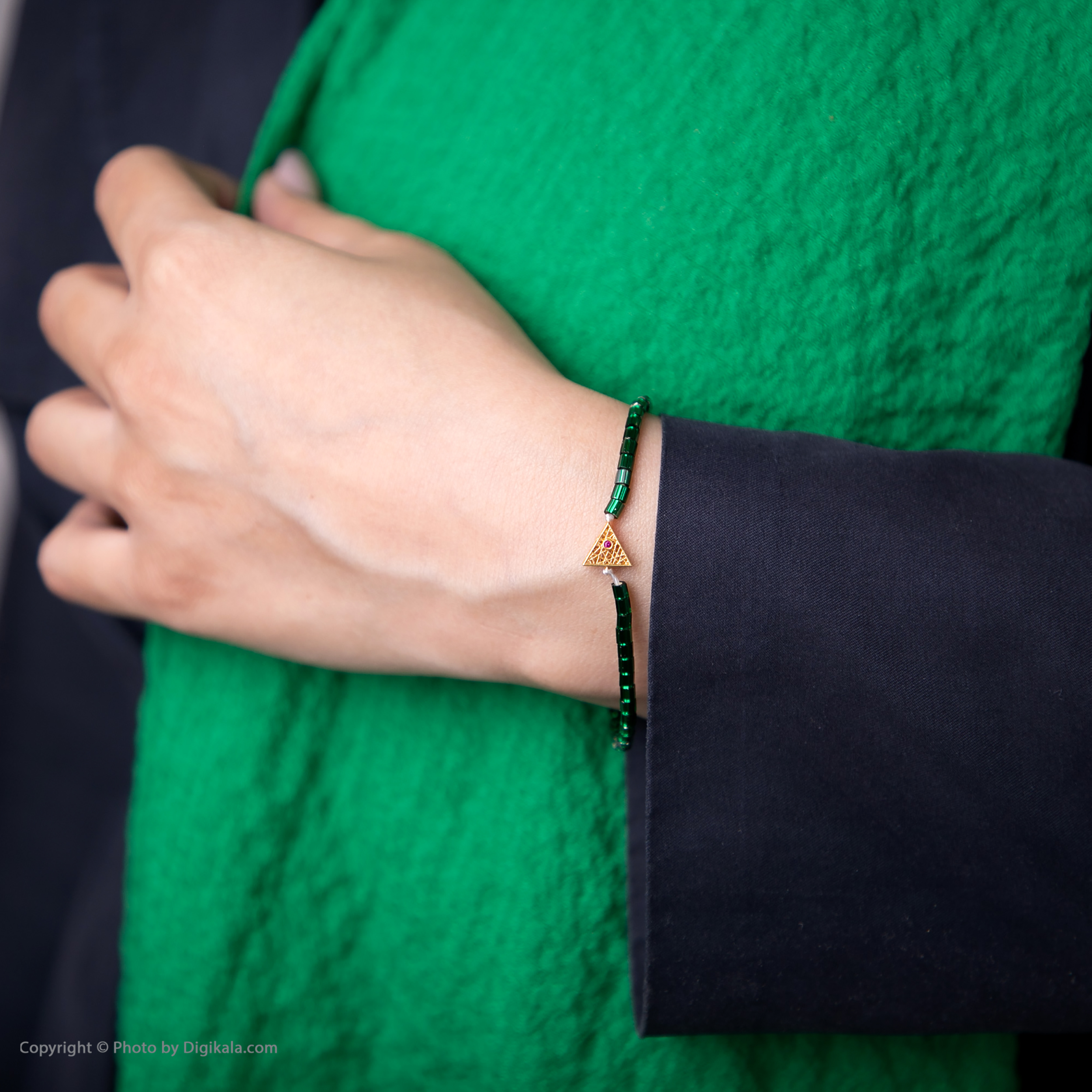 دستبند طلا 18 عیار زنانه مانچو کد bfgs014 -  - 9