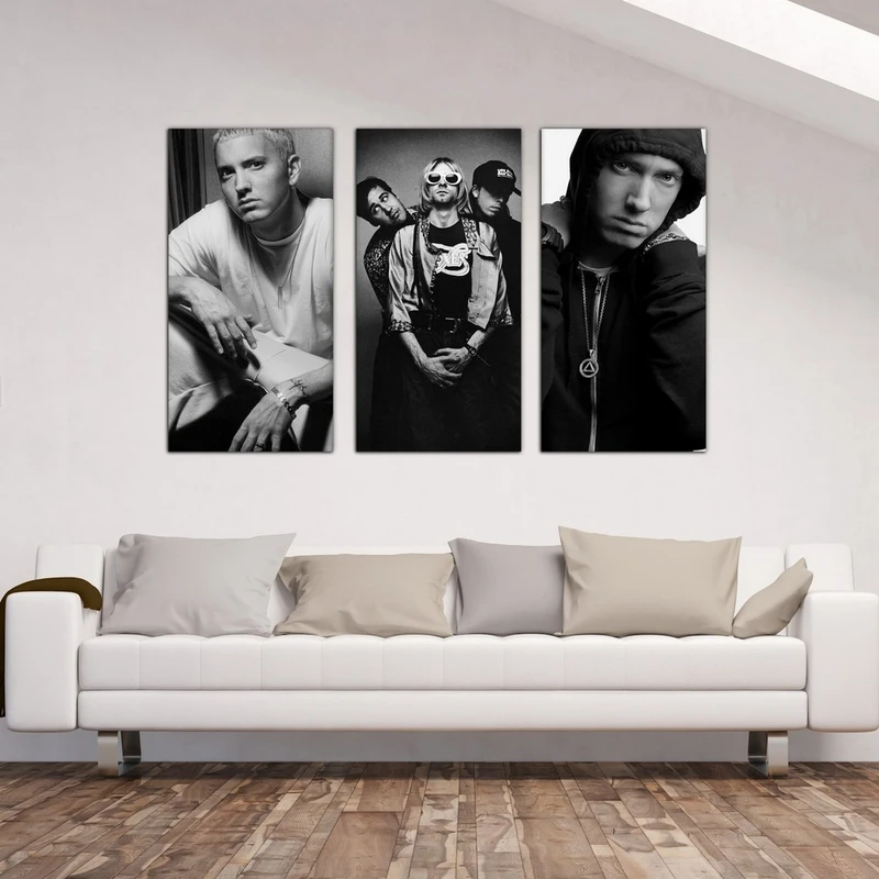 تابلو شاسی بکلیت طرح خواننده رپ امینم مدل SH-526 مجموعه 3 عددی