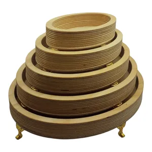 ظرف سرو مدل چوبی مجموعه 5 عددی