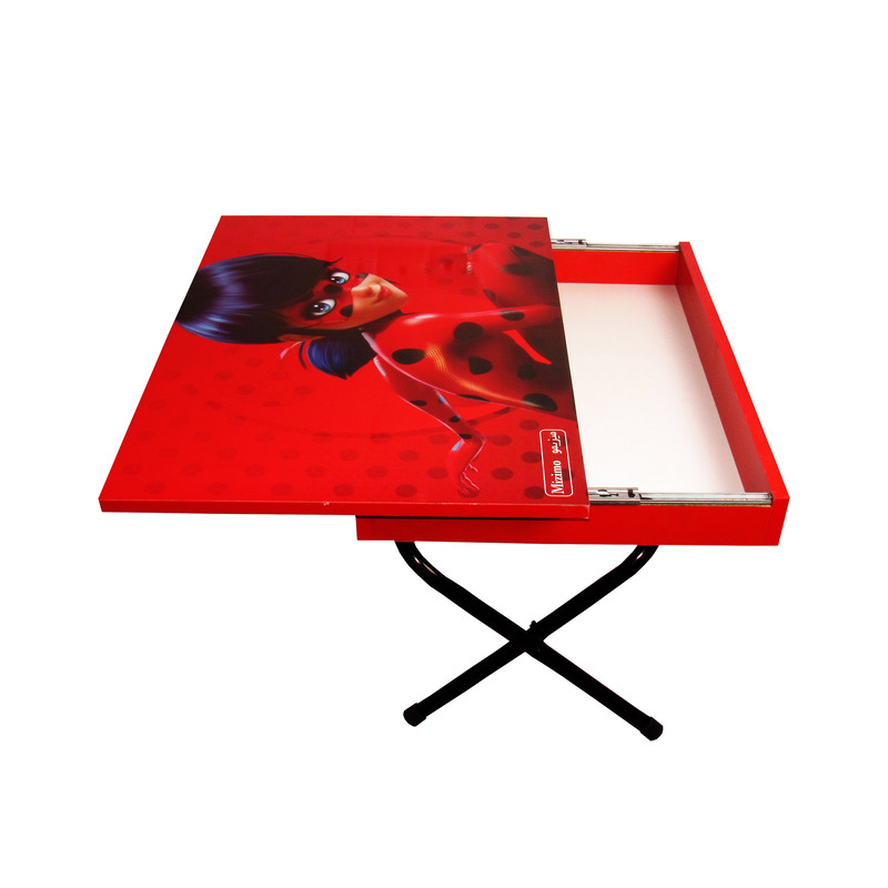 میز تحریر کودک میزیمو طرح دختر کفشدوزکی مدل تاشو کد 3507 میز تحریر کودک میزیمو طرح دختر کفشدوزکی مدل تاشو کد 3507