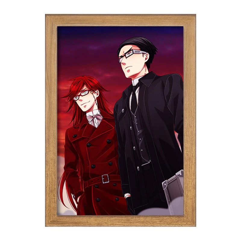 تابلو خندالو مدل ویلیام و گریل انیمه خادم سیاه Black Butler  کد 16303