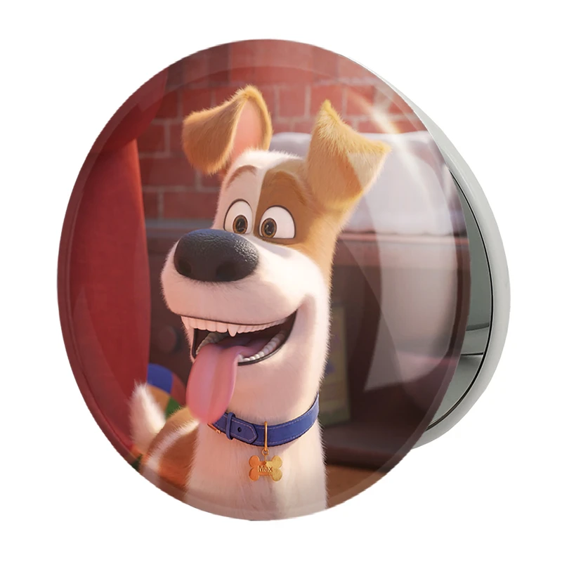 آینه جیبی خندالو طرح زندگی پنهان حیوانات خانگی The Secret Life of Pets مدل تاشو کد 10667 