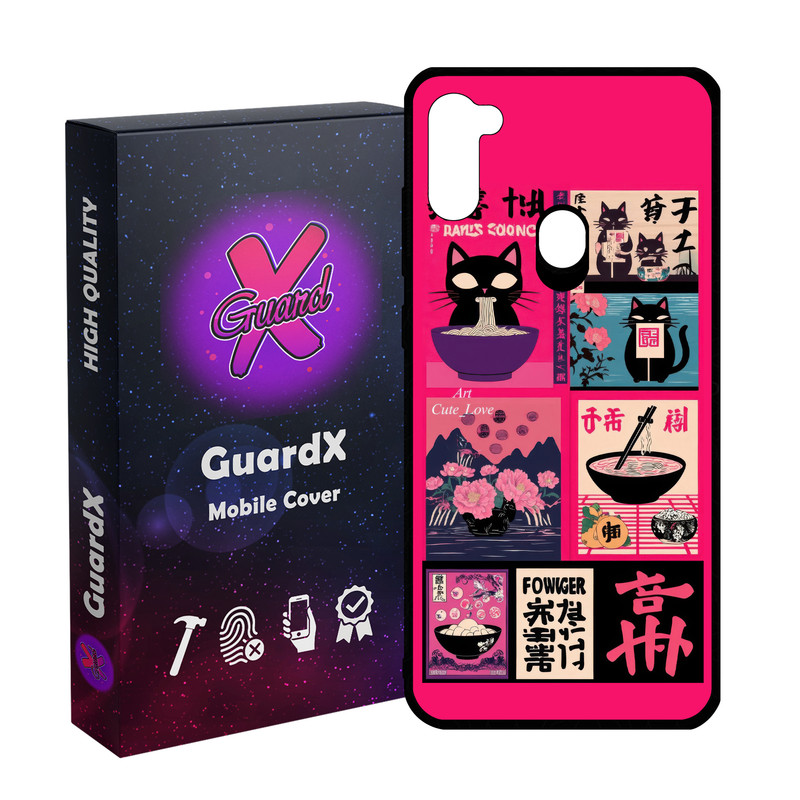 کاور گارد ایکس طرح گربه ژاپنی مدل 11152 مناسب برای گوشی موبایل سامسونگ Galaxy A11