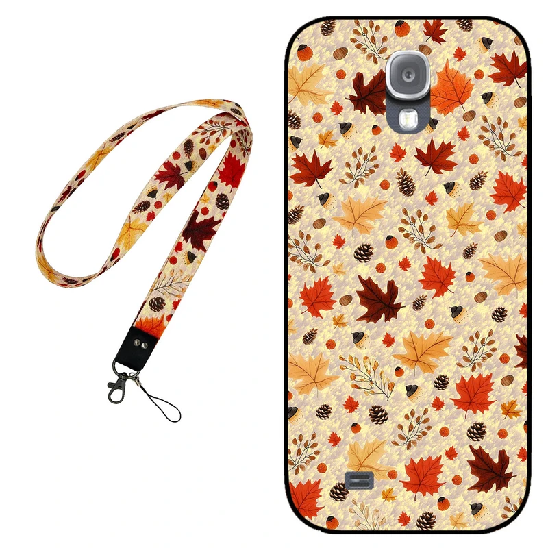 کاور مگافون طرح پائیز مدل 0017 مناسب برای گوشی موبایل سامسونگ Galaxy S4 به همراه بند گردنی
