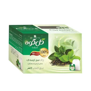 دمنوش کیسه ای چای سبز گلکوه بسته 15عددی