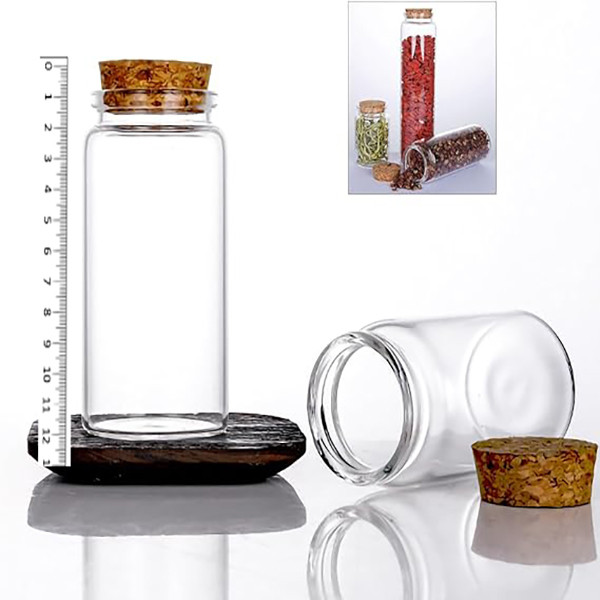 جای ادویه مدل چوب پنبه گرد کد S2-24 مجموعه 24 عددی