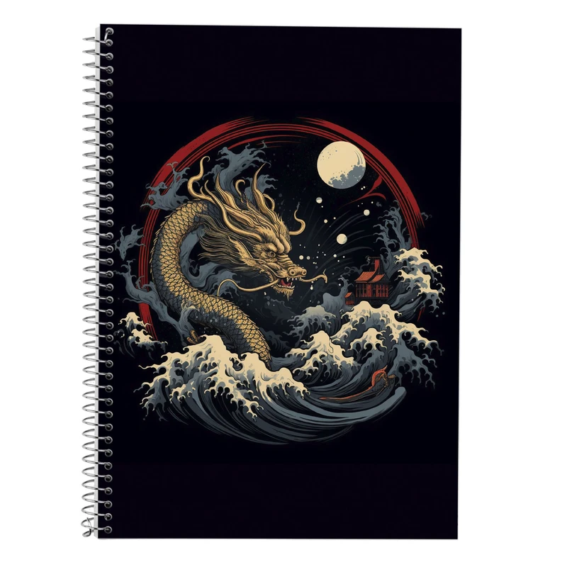 دفتر زبان 50 برگ مدوپد مدل دوخط طرح Vindland Saga کد DF3277