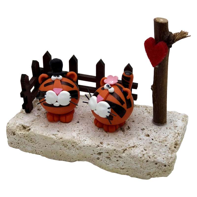 مجسمه مدل ببر طرح عشق کد SW2