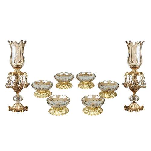 مجموعه ظروف هفت سین 8 پارچه چشمه نور مدل C2971