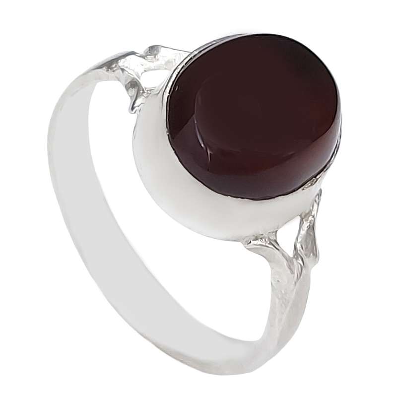 انگشتر نقره زنانه مدل عقیق حرز دار کد VA5748