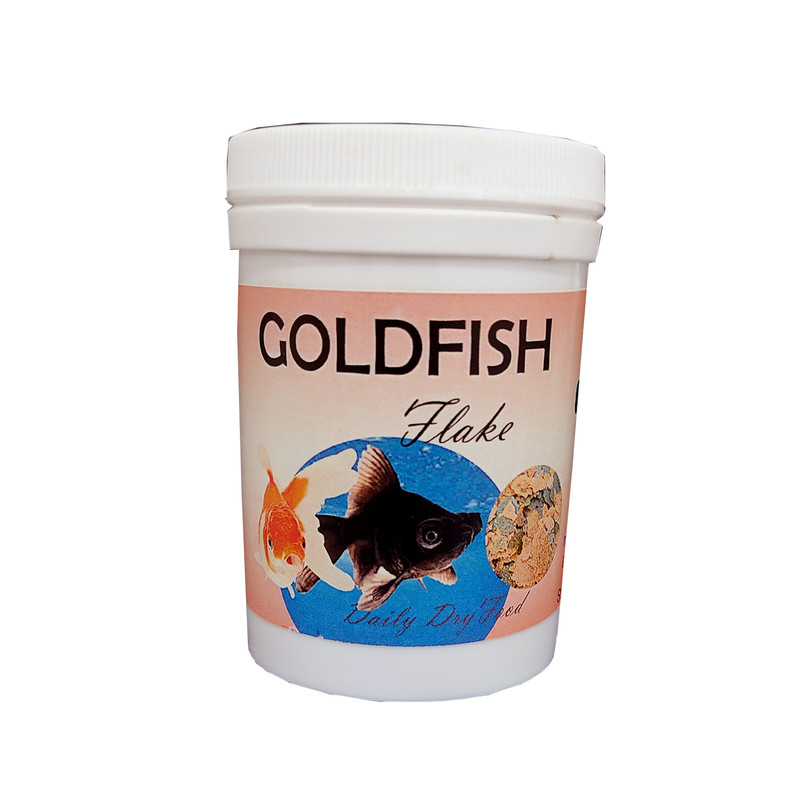 غذای ماهی گلدفیش مدل اسپیرولینا و سیر وزن 50 گرم