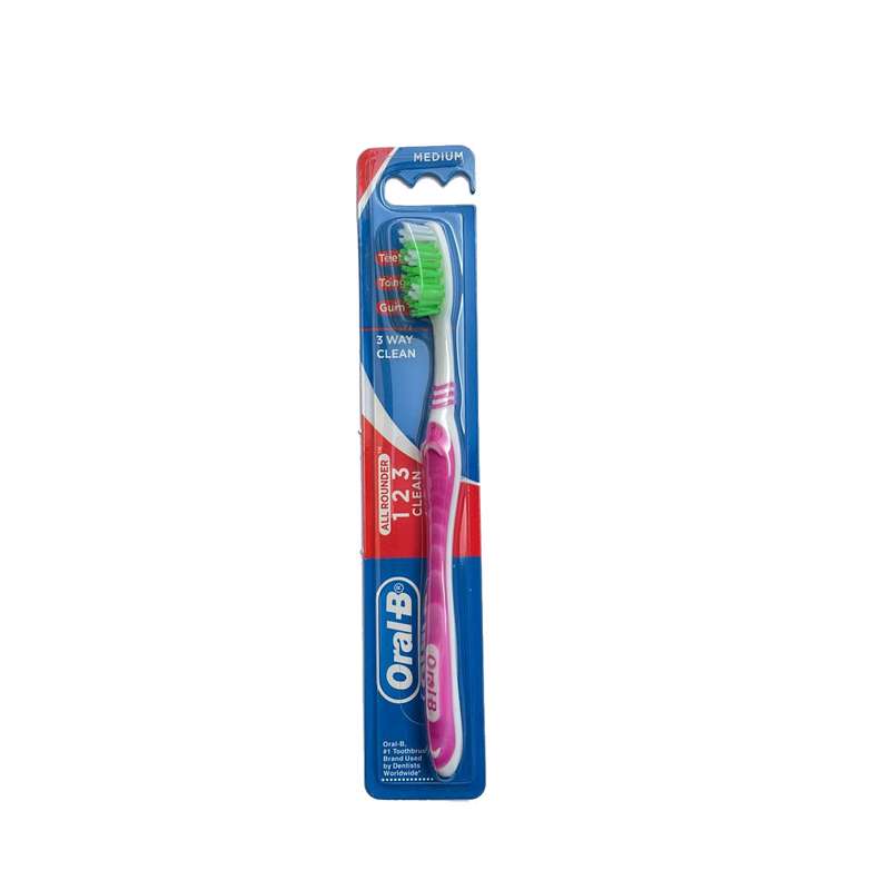 مسواک اورال-بی مدل 3WAY CLEAN با برس متوسط مسواک اورال-بی مدل 3WAY CLEAN با برس متوسط