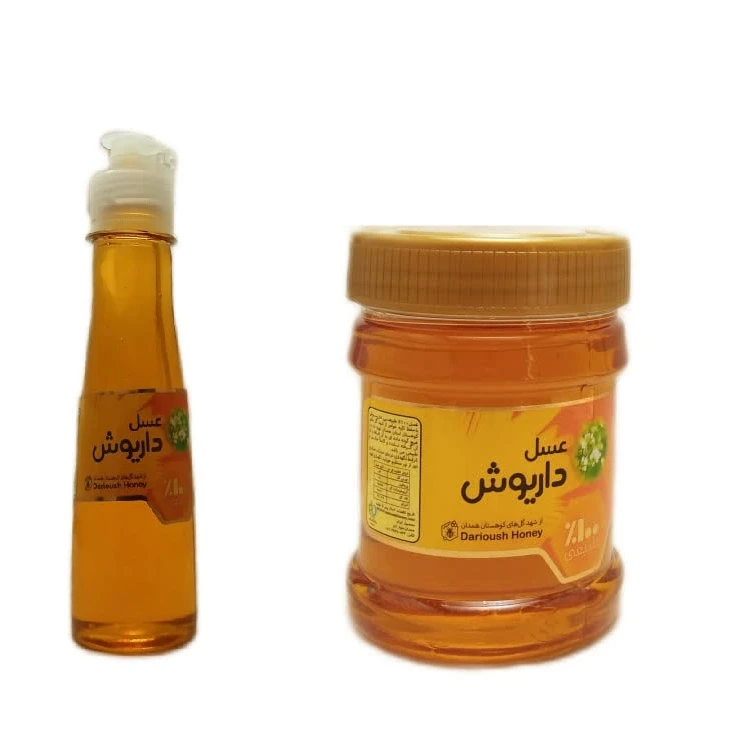 عسل طبیعی عسل داریوش - 400 گرم به همراه عسل طبیعی عسل داریوش - 240 گرم بسته ۲ عددی