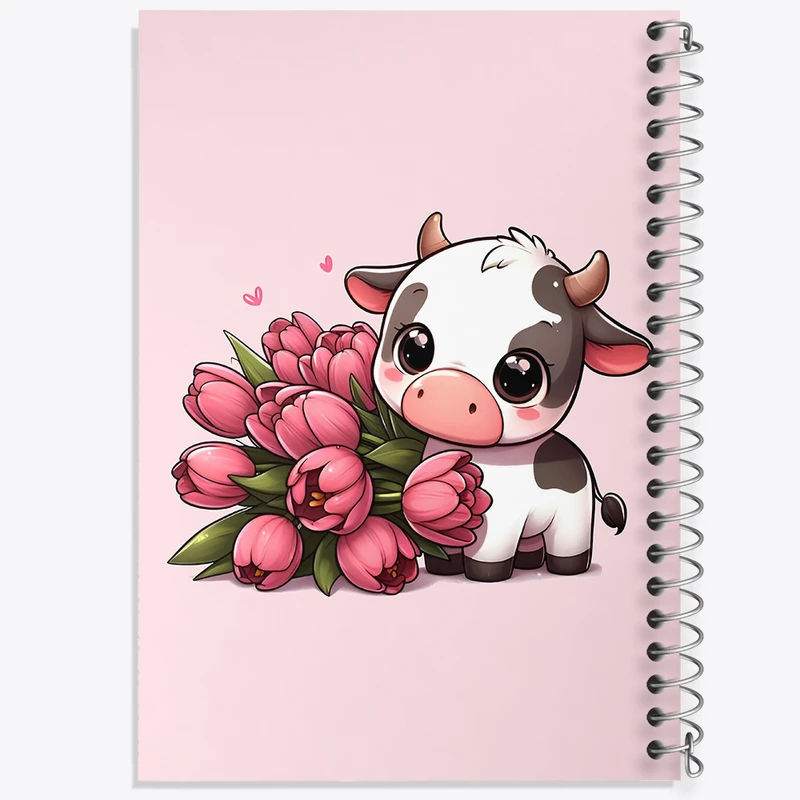 دفتر لیست خرید 50 برگ خندالو طرح گاو بامزه کد F8419