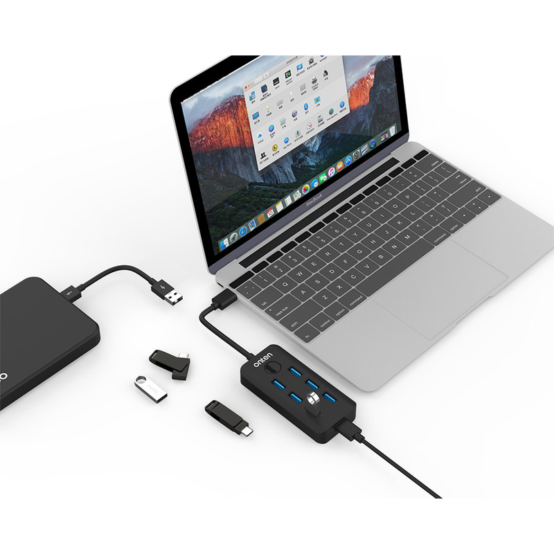 هاب 7 پورت USB 3.2 Gen 1  اونتن مدل OTN-8120