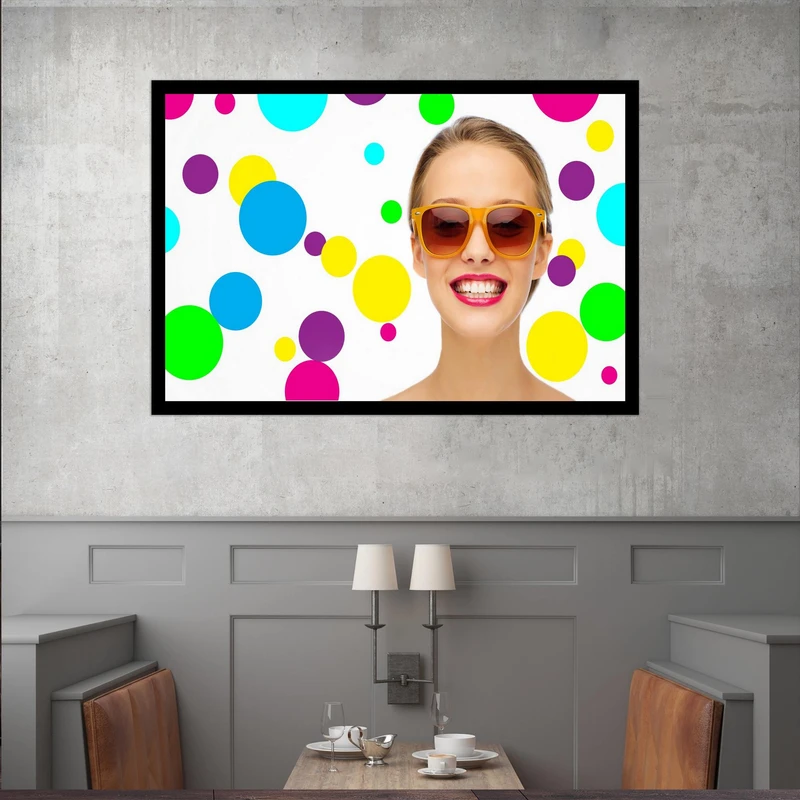 تابلو بکلیت طرح چهره خندان مدل قاب شاسی B-s10293