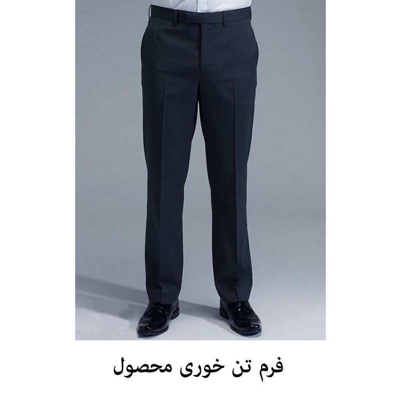 شلوار مردانه دیان مدل پارچه ای رنگ سرمه ای