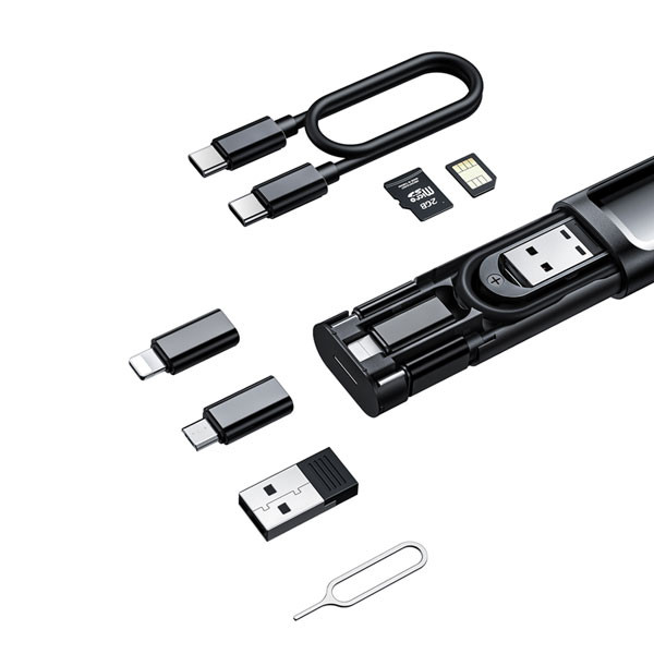 کابل تبدیل USB-C/USB به لایتنینگ/USB-C/MicroUSB مک‌دودو مدل WF-1720 طول 0.3 متر