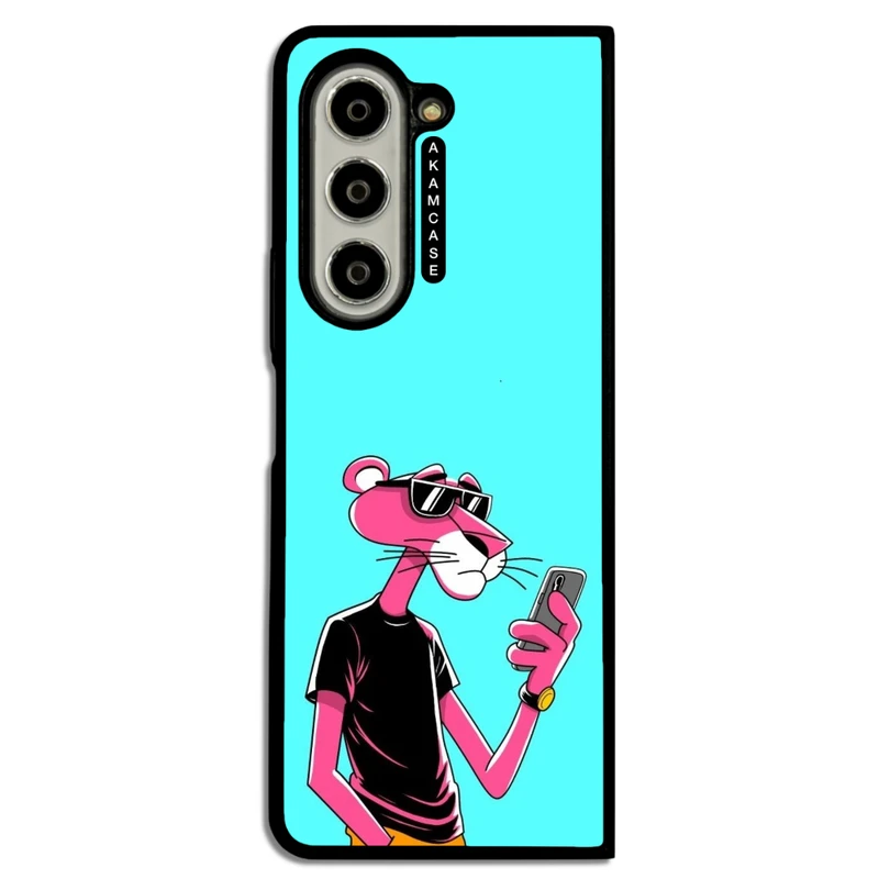 کاور آکام مدل AMC-WSGZFOLD5-PINK PANTHER1 مناسب برای گوشی موبایل سامسونگ Galaxy Z Fold 5