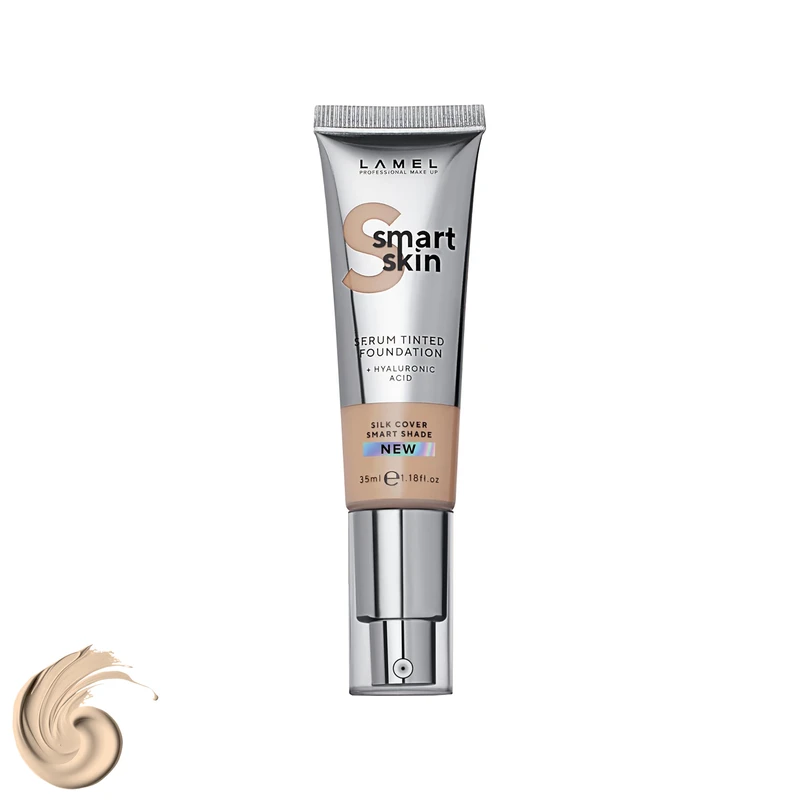 کرم پودر مایع لامل مدل Smart Skin شماره 404 حجم 35 میلی‌لیتر