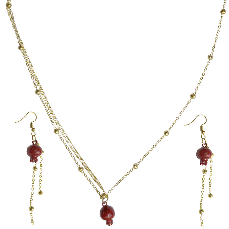 نیم ست زنانه مدل انار یلدا time1