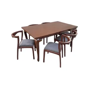 میز و صندلی ناهارخوری شش نفره گروه تولید اسپیناس مدل C-2906