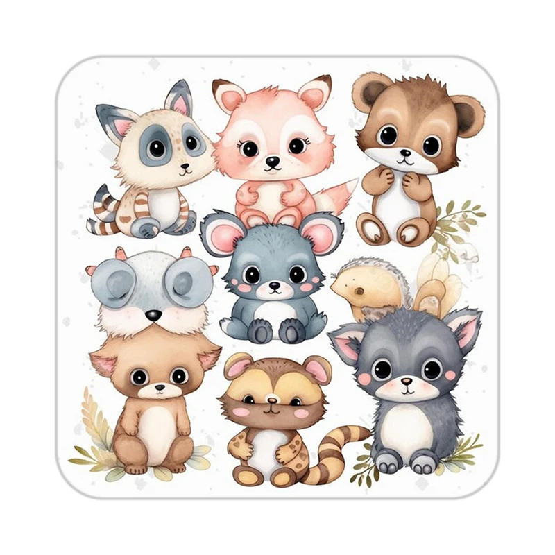 زیر لیوانی کاکتی طرح حیوانات کارتونی مدل mp28518