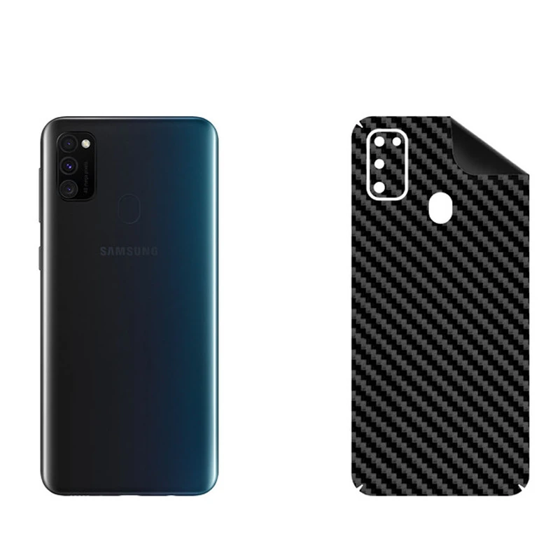 برچسب پوششی بستور مدل BT-Fiber طرح فیبر کربن مناسب برای گوشی موبایل سامسونگ Galaxy M30s