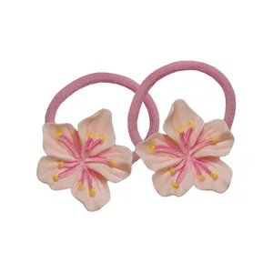 کش مو دخترانه طرح گل کد 170097 بسته 2 عددی