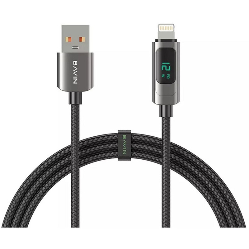 کابل تبدیل USB به لایتنینگ باوین مدل CB255 65W طول 1 متر