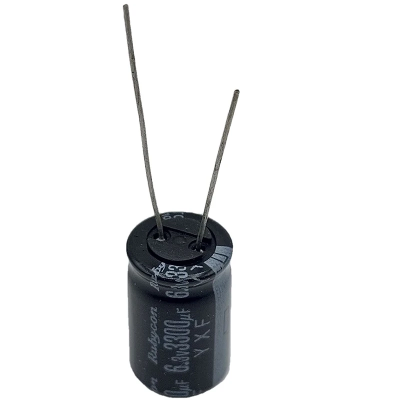 خازن الکترولیت 3300 میکروفاراد 6.3 ولت مدل RUBYCON