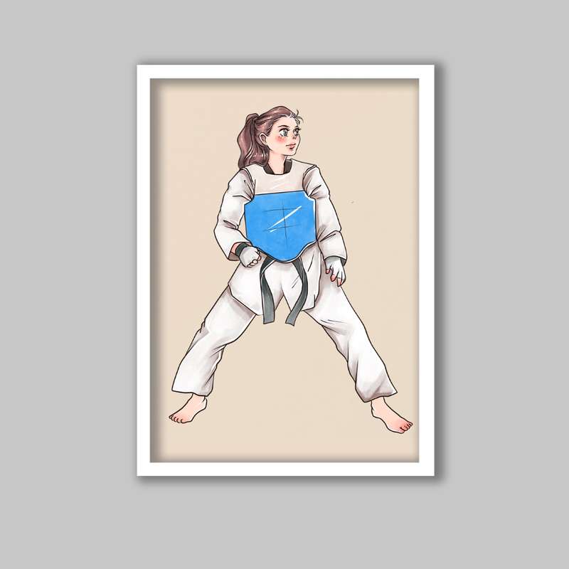 تابلو مدل تکواندو کد LA-G10305