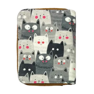 کیف پول دخترانه مدل گربه کد kk-kpkz-020