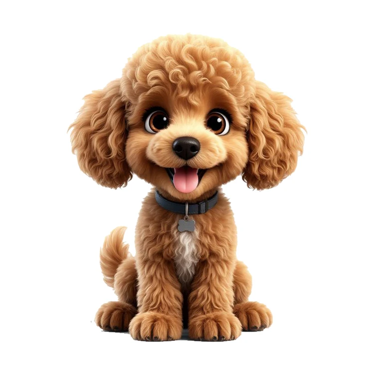 استیکر پارچه و لباس پاد آفرین مدل سگ بامزه کد 1982