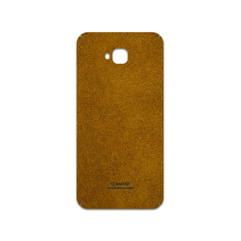 برچسب پوششی ماهوت مدل Brown-Chamois-Leather مناسب برای گوشی موبایل ایسوس Zenfone 4 Selfie