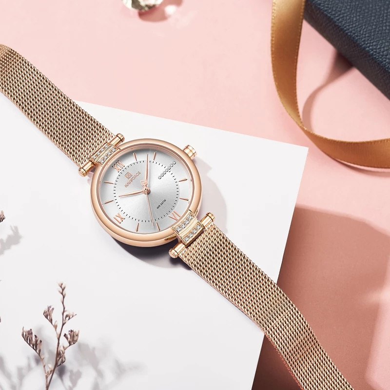 ساعت مچی عقربه ای زنانه نیوی فورس مدل nf5019