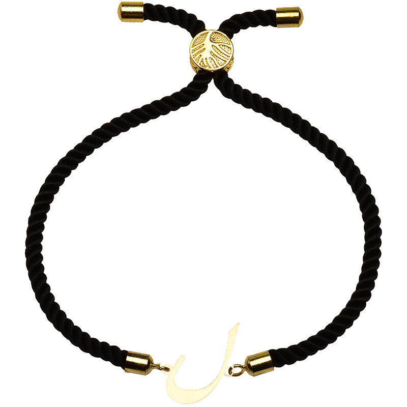 دستبند طلا 18 عیار زنانه الن نار مدل طرح حرف ل ELN2385