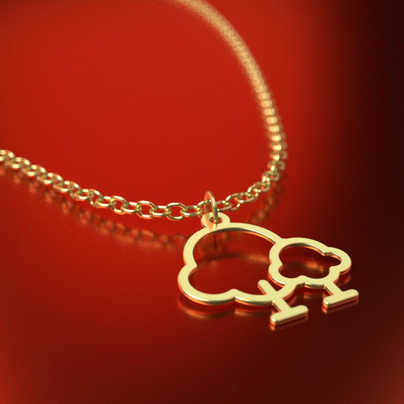 گردنبند طلا 18 عیار زنانه مدوپد مدل درخت کد RNA15827