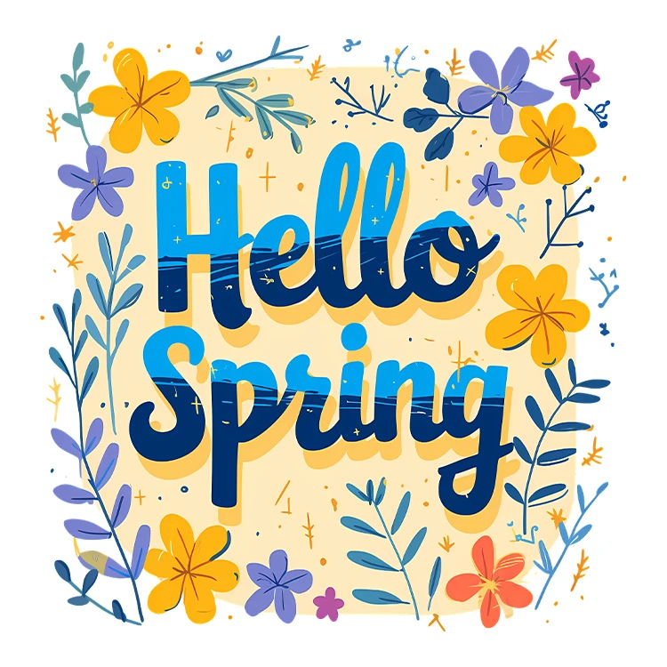 استیکر پارچه و لباس پاد آفرین مدل بهار طرح گل کد S5505