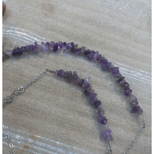 نیم ست زنانه مدل سنگ آمتیست