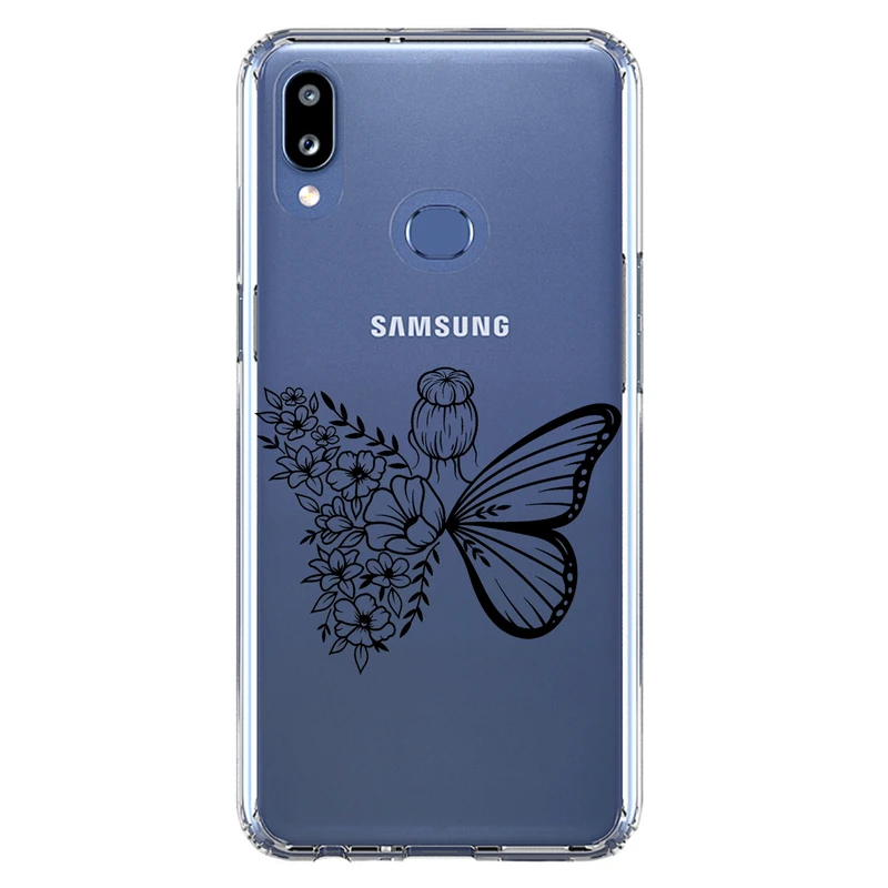 کاور مگافون طرح دختر پروانه ای مدل C53-B مناسب برای گوشی موبایل سامسونگ Galaxy A10 S
