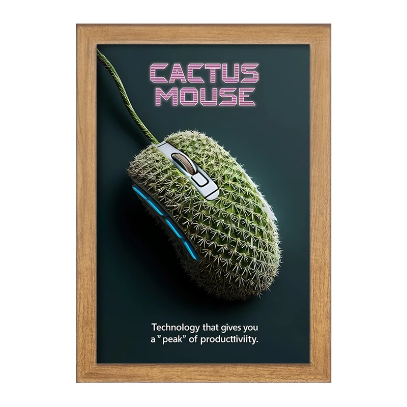 تابلو خندالو مدل موس کاکتوسی کد F10614