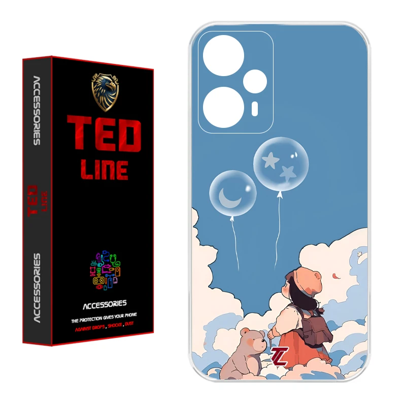 کاور تدلاین طرح دخترانه کد 1202 مناسب برای گوشی موبایل شیائومی Poco F5