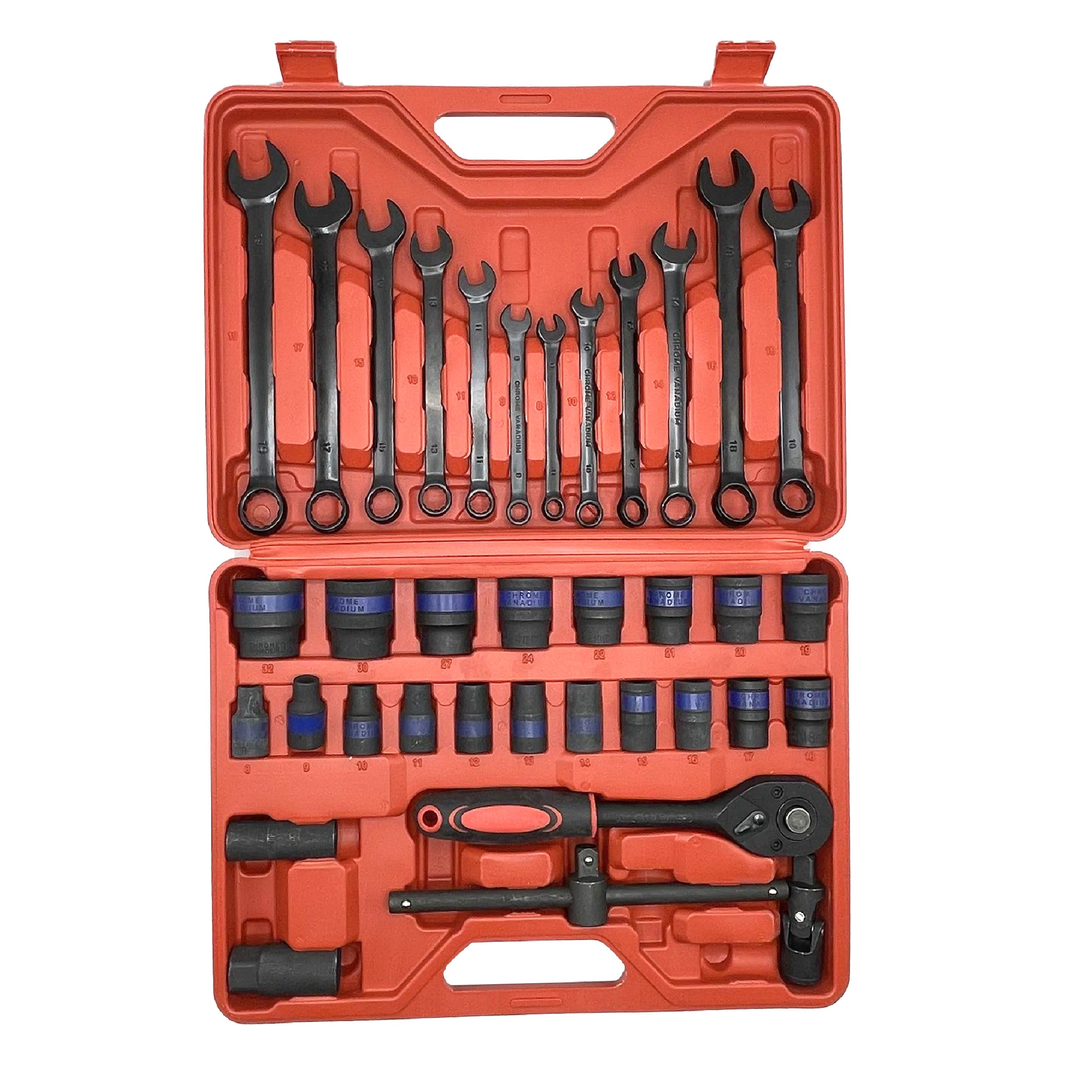 مجموعه 37 عددی آچار بکس جی ان ترد کد 03 سایز 1/2 میلی متر