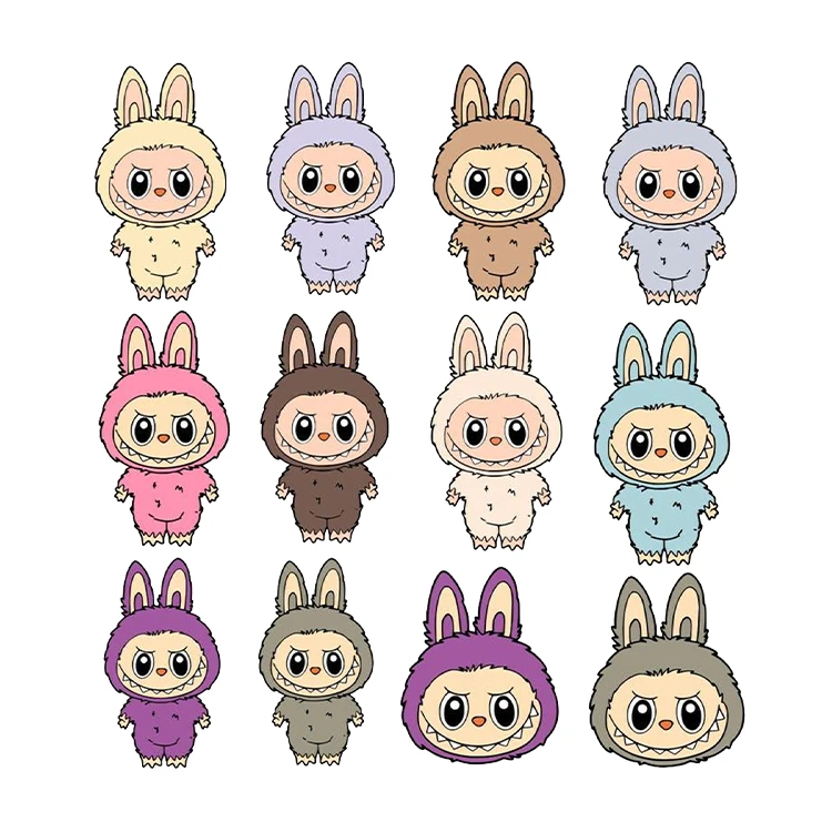 استیکر پارچه و لباس پاد آفرین مدل عروسک لبوبو کد S2196