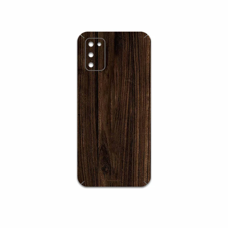 برچسب پوششی ماهوت مدل Dark Walnut Wood مناسب برای گوشی موبایل سامسونگ Galaxy A02S